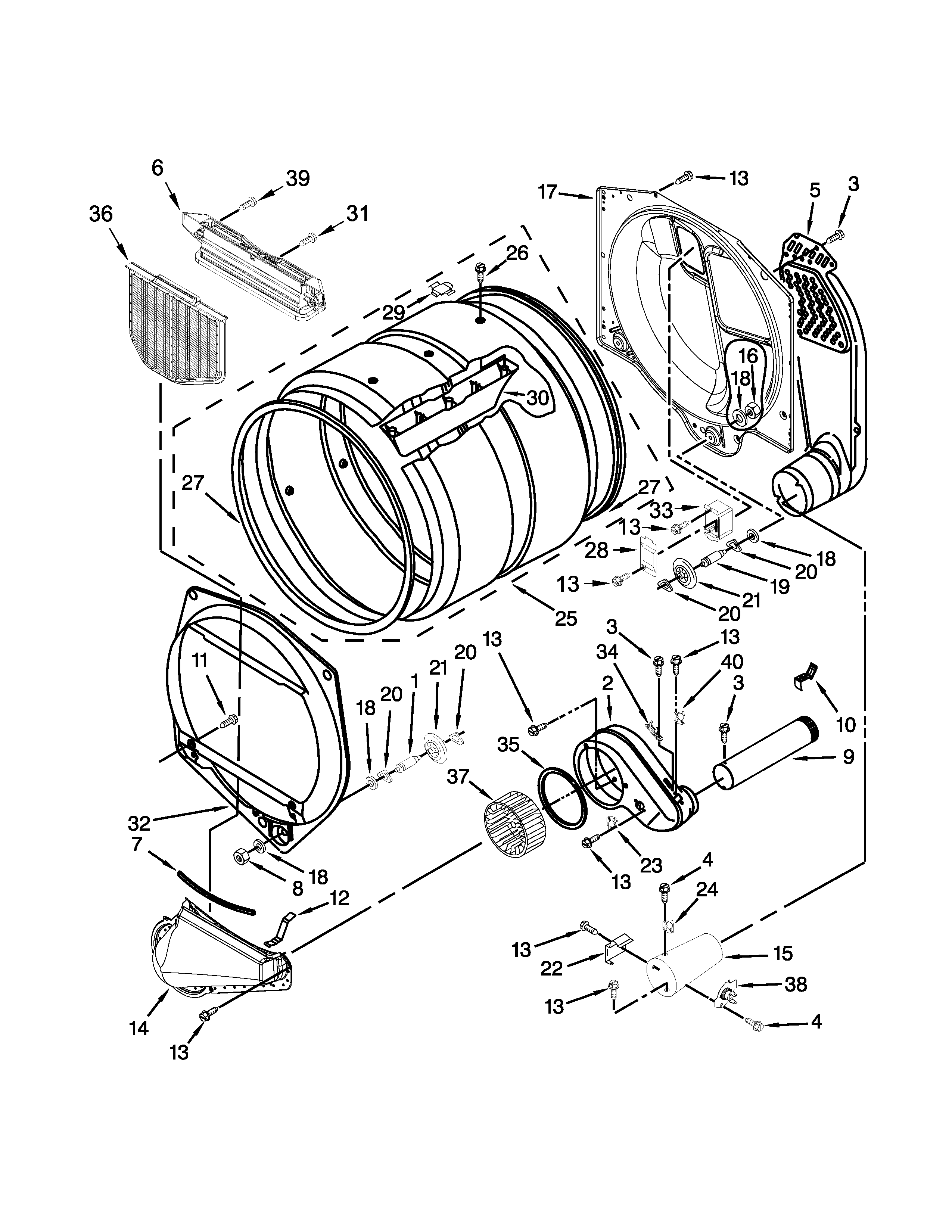 Upper and lower bulkhead parts