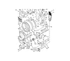 Maytag MED8150EW0 bulkhead parts diagram