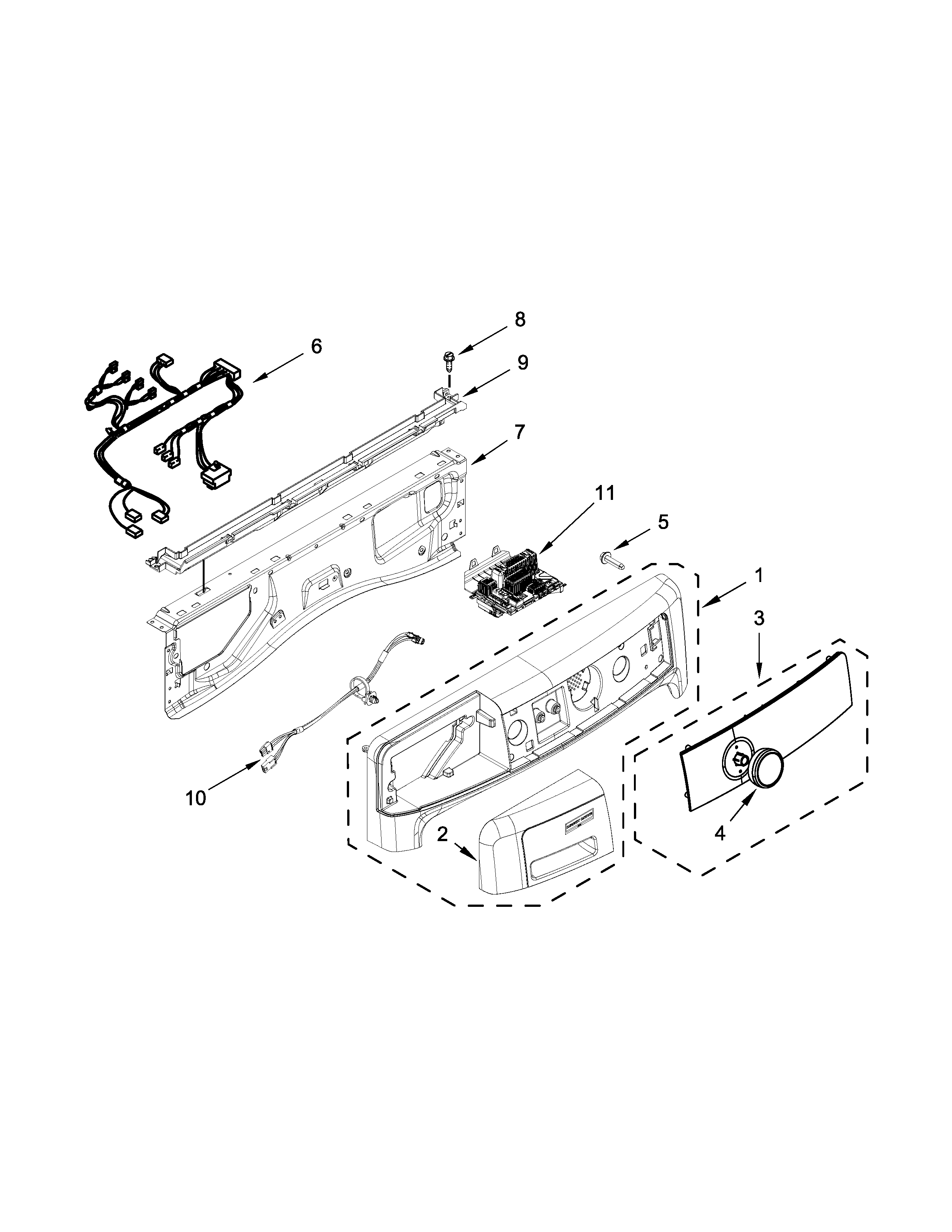 Control panel parts