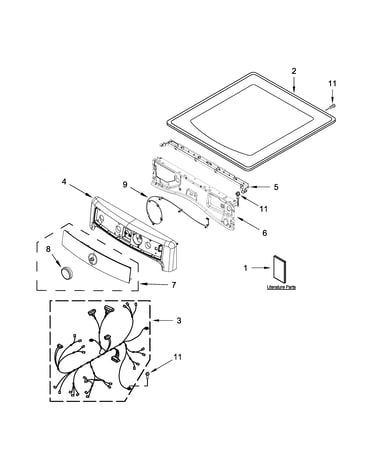 Top and console parts