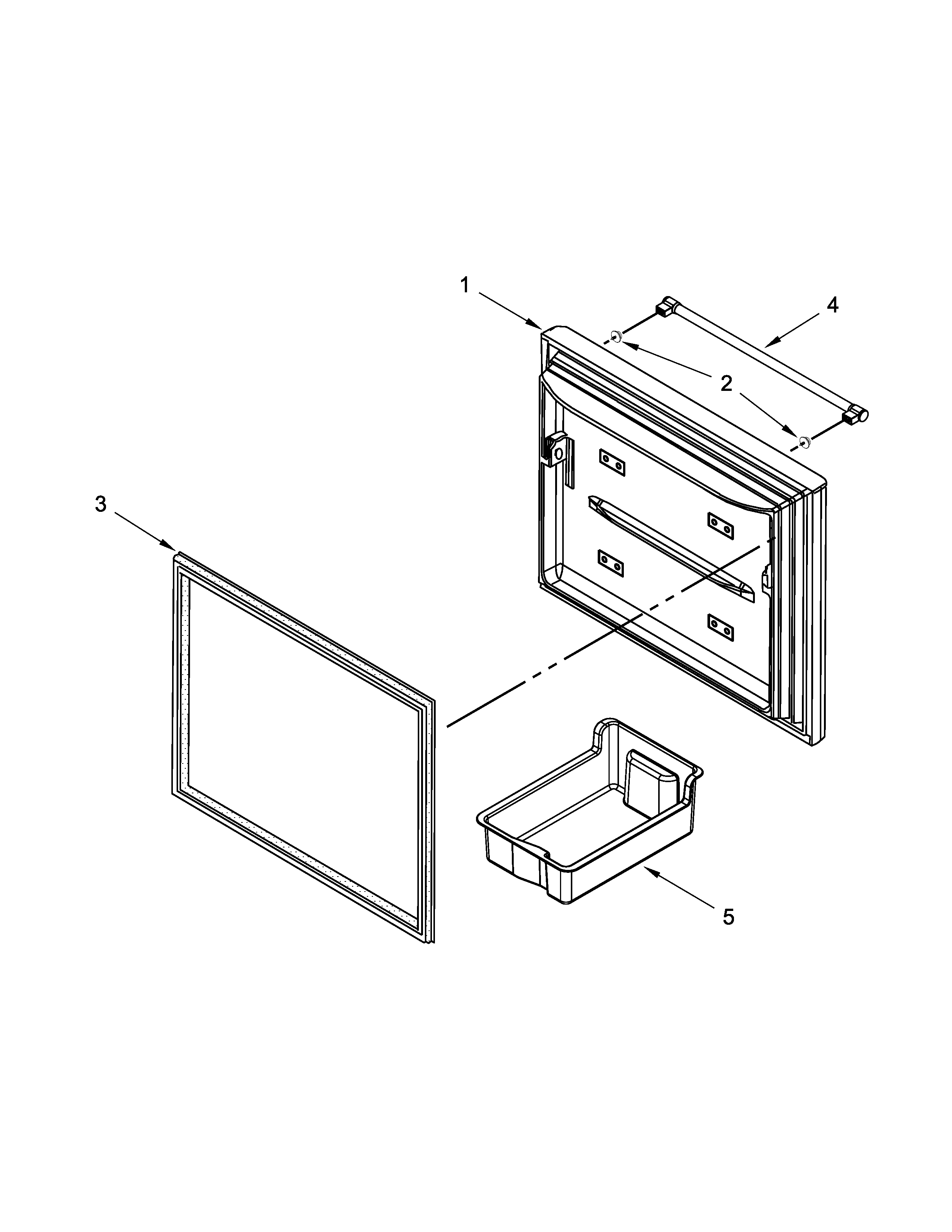 Freezer door parts