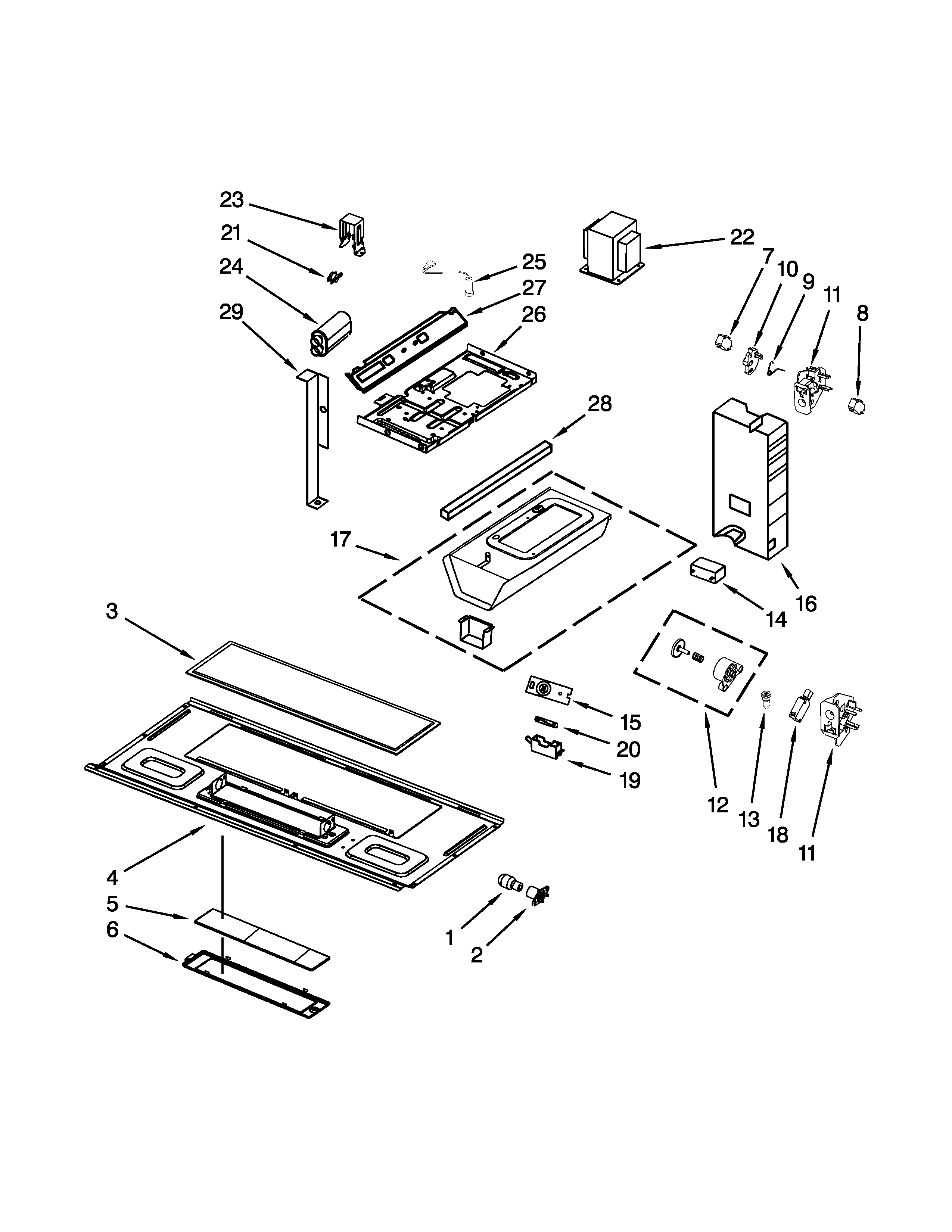 Interior and ventilation parts