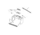 Whirlpool WMH2175XVT4 cabinet and installation parts diagram