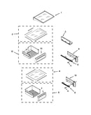 Refrigerator shelf parts