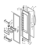 Refrigerator door parts