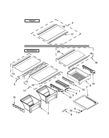 Shelf parts