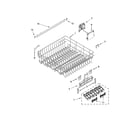 Whirlpool WDT780SAEM0 upper rack and track parts diagram