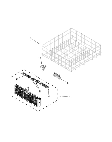 Lower rack parts