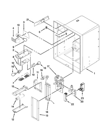 Refrigerator liner parts