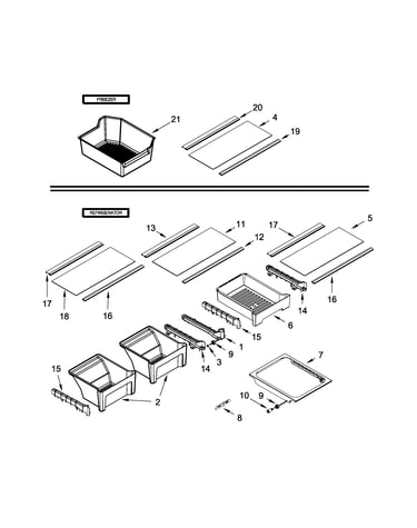 Shelf parts