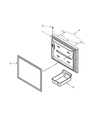 Freezer door parts