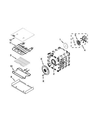 18" internal oven parts