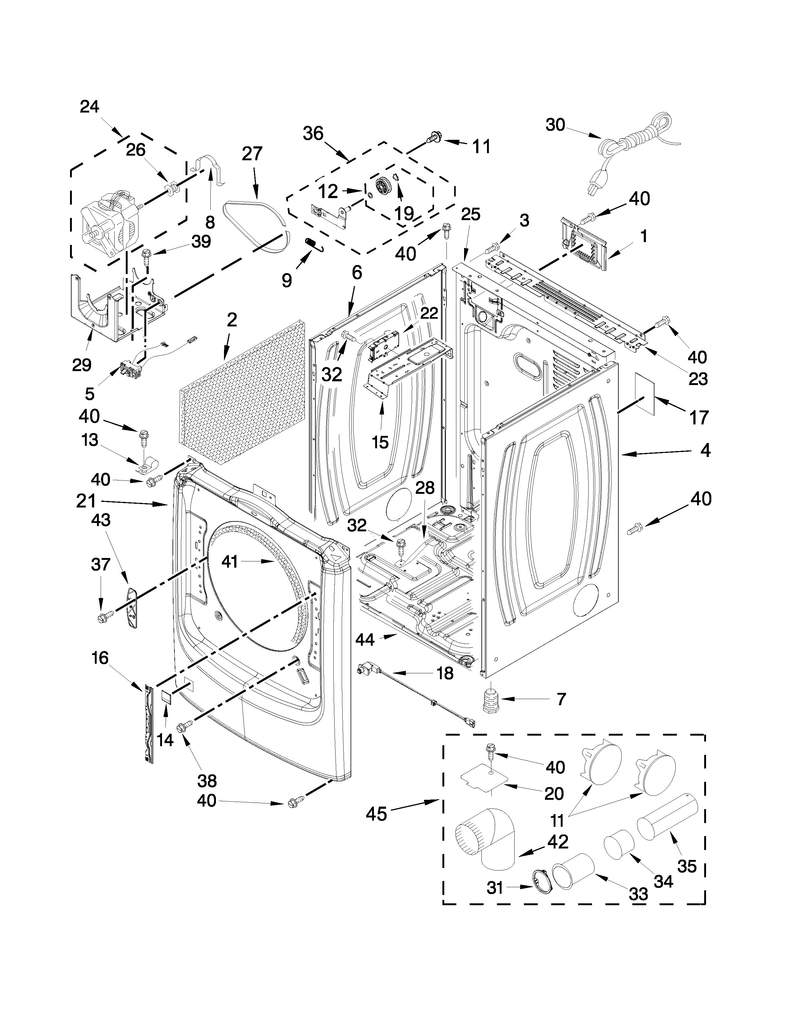 Cabinet parts