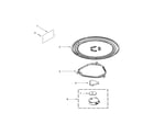 Whirlpool YWMH31017AW3 turntable parts diagram