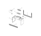 Whirlpool WMH1163XVQ0 cabinet and installation parts diagram