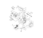 Whirlpool WFW75HEFW0 tub and basket parts diagram