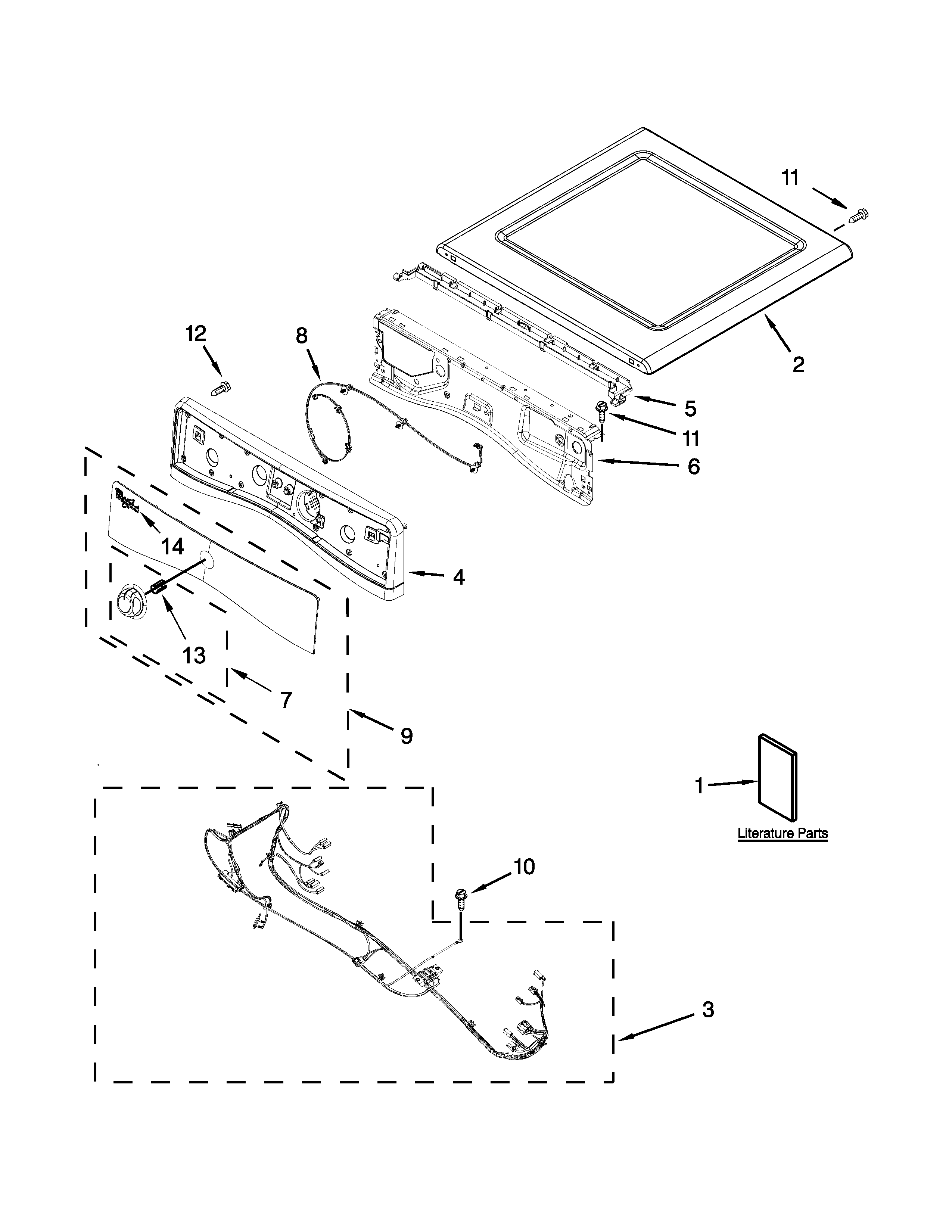 Top and console parts