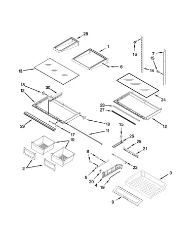 Shelf parts