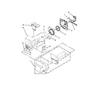 Amana AFI2539ERB00 motor and ice container parts diagram