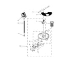 Amana ADB1300AFB0 pump, washarm and motor parts diagram