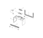 Whirlpool WMH1163XVS3 cabinet and installation parts diagram