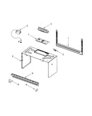 Cabinet and installation parts