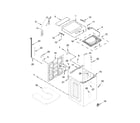 Whirlpool WTW9500EW0 lid and cabinet parts diagram
