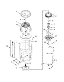 Motor, basket and tub parts