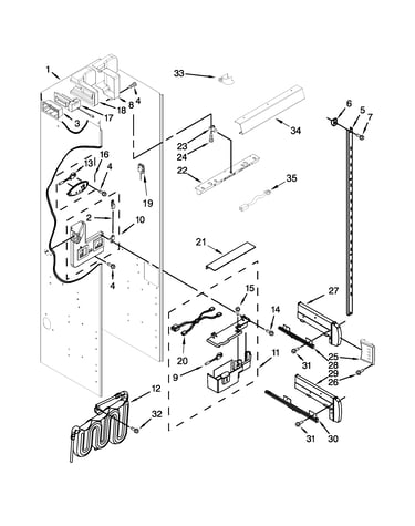 Refrigerator liner parts