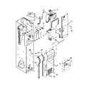 KitchenAid KBSD612ESS00 freezer liner and air flow parts diagram