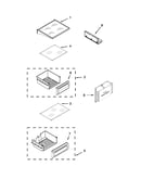 Refrigerator shelf parts