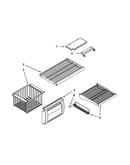 Freezer shelf parts