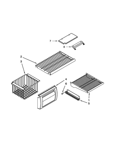 Freezer shelf parts