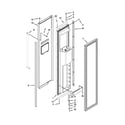 KitchenAid KBSD612ESS00 freezer door parts diagram