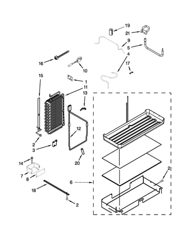 Lower unit and tube parts