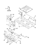 Cooktop, burner and grate parts