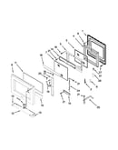 Oven door parts