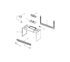 Whirlpool WMH1163XVS4 cabinet and installation parts diagram