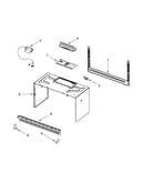 Cabinet and installation parts