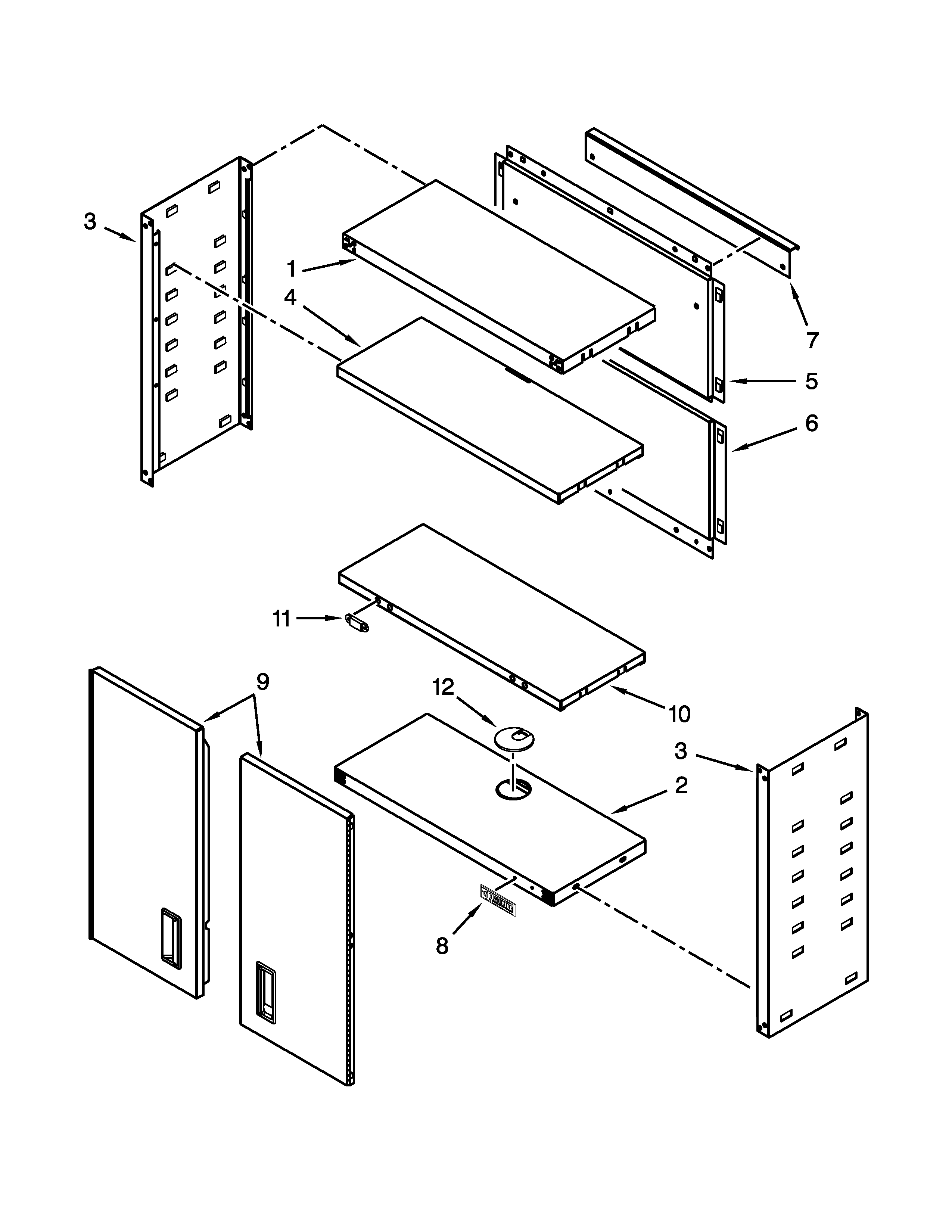 28" wall gearbox parts