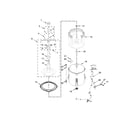 Whirlpool WTW4816FW0 basket and tub parts diagram