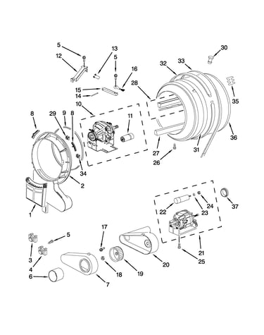 Drum and motor parts