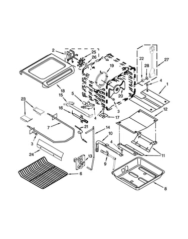 Internal oven parts