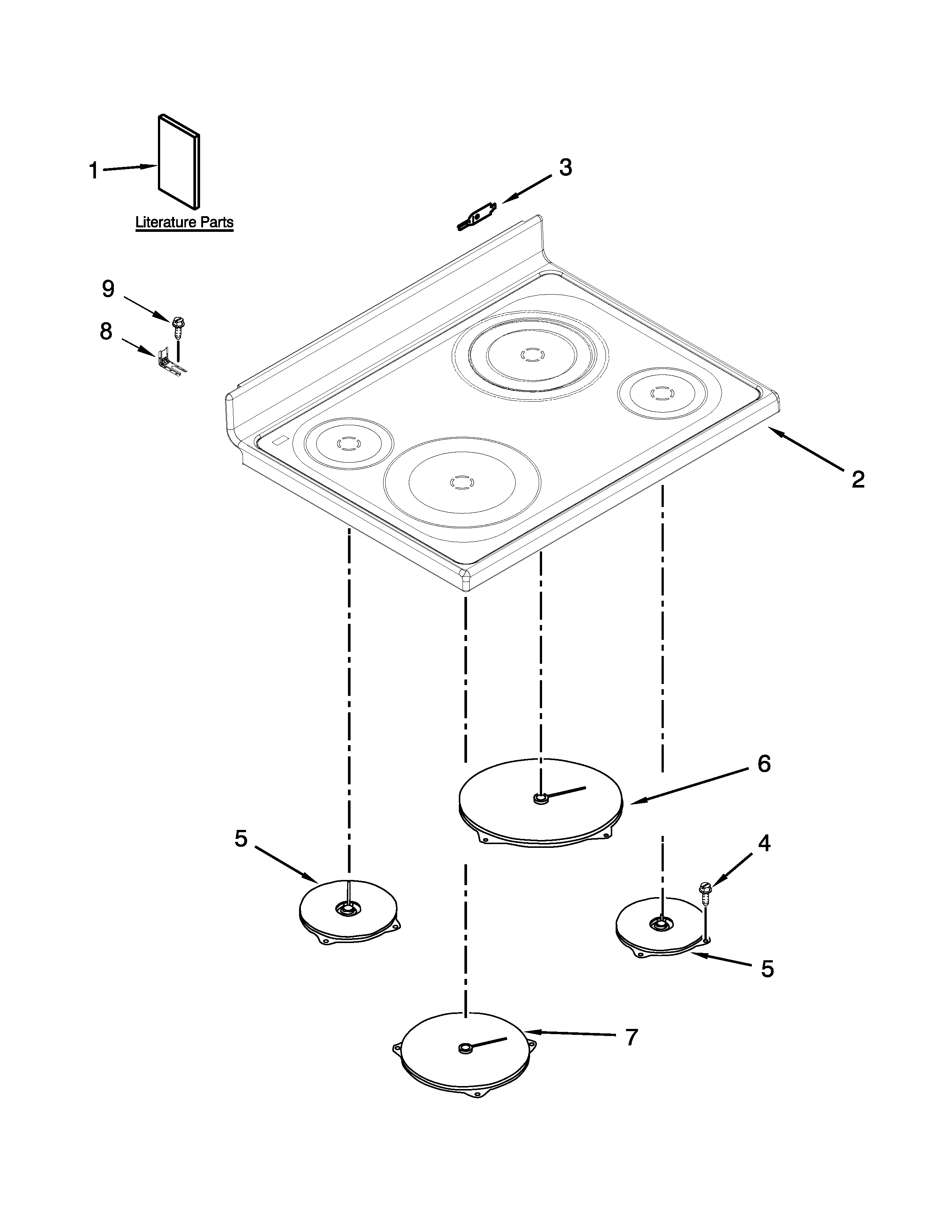 Cooktop parts