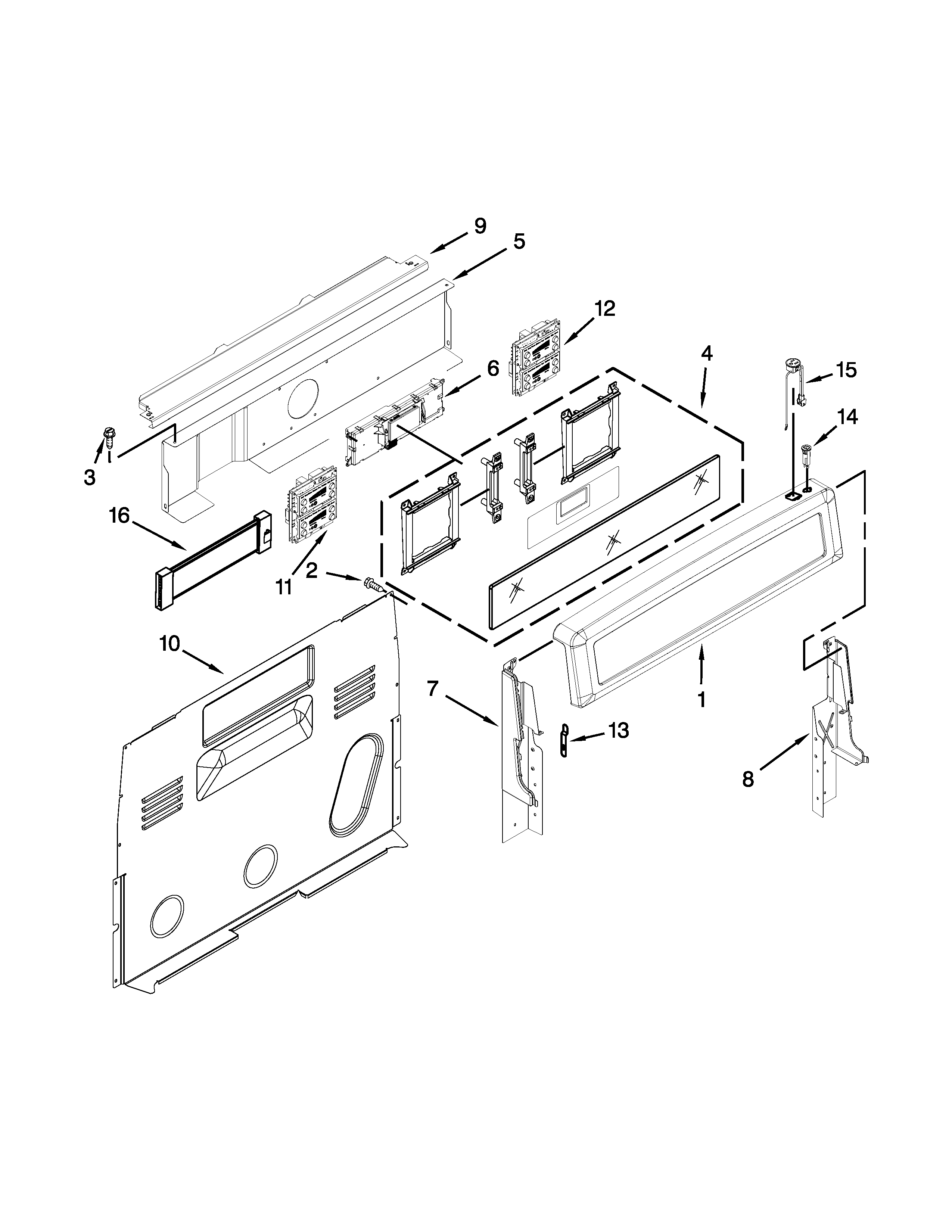 Control panel parts