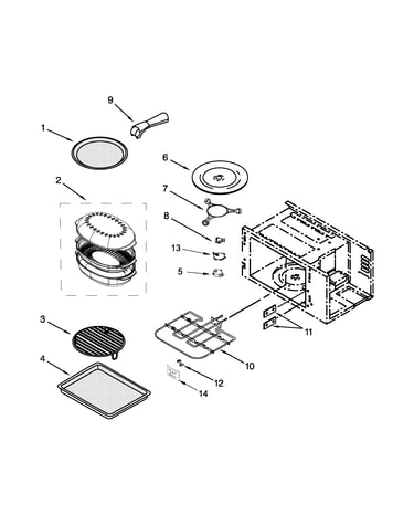 Internal microwave parts