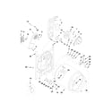 Maytag MEDC215EW1 bulkhead parts diagram