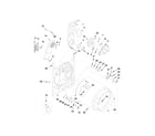 Maytag MEDC215EW1 bulkhead parts diagram