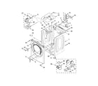 Whirlpool WED90HEFW0 cabinet parts diagram