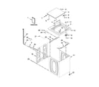 Whirlpool 3DWTW4840YW1 top and cabinet parts diagram